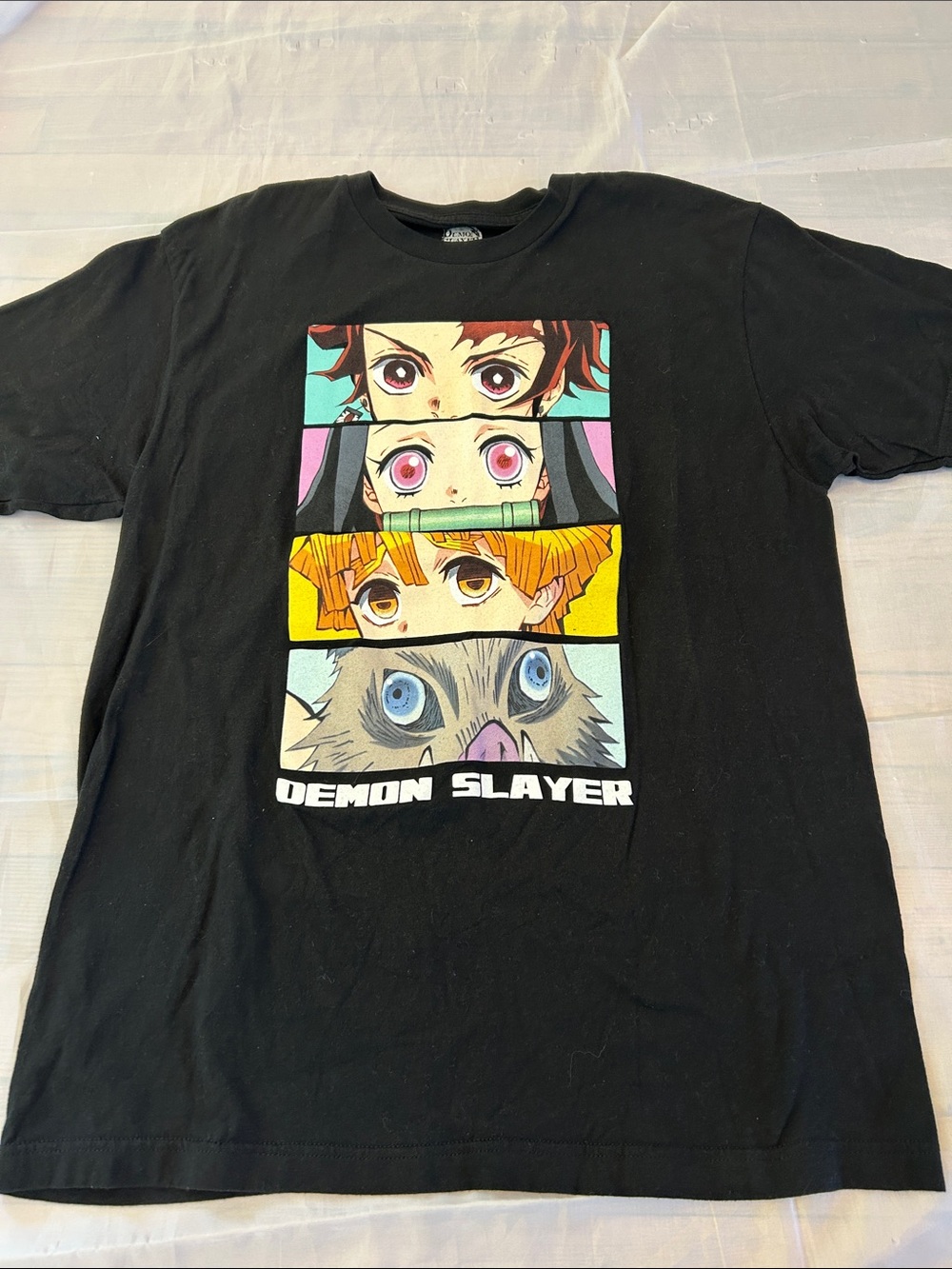 Demon Slayer Black Short Sleeve Graphic Tee